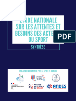 Synthèse Etude Besoins Attentes Acteurs Sport VF