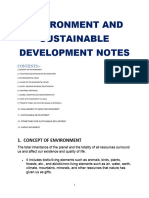 Environment and Sustainable Development Notes