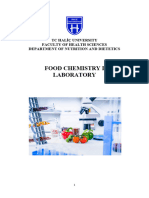 Food Chemistry I Laboratory: TC Haliç University Faculty of Health Sciences Department of Nutrition and Dietetics