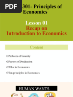 Lesson 01 - Introduction To Economics (2) - Compressed