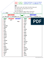 Plural Number-Much or Many