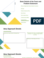 Idea Presentation Format SIH2023 College