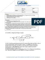 2018-01 - Prova G1 - SISTEMAS DE CONTROLE