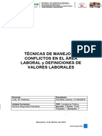 Técnicas de Manejo de Conflicto en El Área Laborar