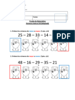 2° Basico Prueba - Números Hasta El 50 (Adaptada)