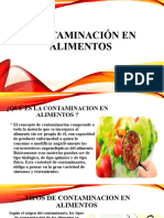 Contaminación en Alimentos