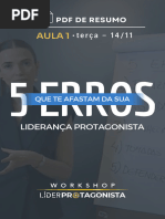 Resumo Aula 1 - Workshop Líder Protagonista