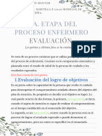 5ta. Etapa Del Proceso Enfermero EVALUACIÓN-Karla Servin Montor-103