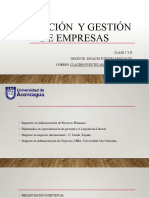 Dirección y Gestion de Empresas 1 y 2 y 3.