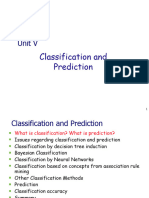 Unit V - Classification and Prediction 2020-21