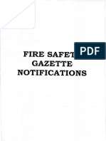 Fire Safety Gazette Notifications