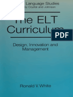 ELT Curriculum - Design, Innovation, and Management, The - White, Ronald v-1