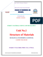 MSM - Unit No. 1 Notes