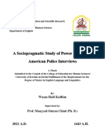 RP A Sociopragmatic Study of Power in Selected American Police Interviews