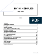 Salary Schedules July 2023