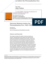 Faces On The Ballot (The Personalization of Electoral Systems in Europe) - Electoral Reforms Before The Personalization Era - 1945-1989 (2016)