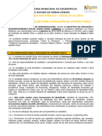 Edital de Convocação para Avaliação de Aptidão Física