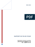 Rapport de Stage Claudine