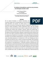 Planejamento DESENVOLVIMENTO DE MÓDULOS FOTOVOLTAICOS A PARTIR DE UM PROCESSO DE LAMINAÇÃO DE BAIXO CUSTO