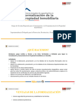 Formalización de La Propiedad Inmobiliaria Presentación 2022 2