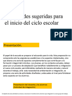 Actividadesd para El Nuevo Ciclo