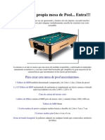 Construye Tu Propia Mesa de Pool