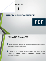 Chapter 1 Introduction To Finance