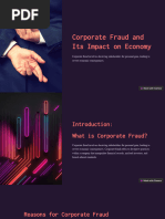 Corporate Fraud and Its Impact On Economy