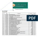 Transaction Statement: Account Number: 1081104000067193 Date: 2023-08-01 Currency: INR