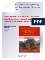 AJSE-High Impedance Fault Localization Using Discrete Wavelet Transform For Single Line To Ground Fault - AJSE