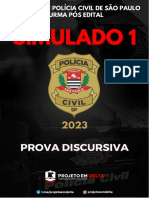 Simulado 1 - Delegado PC-SP - Simulado DISCURSIVO - GABARITO - 2023 - Projeto em Delta