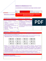 Eda 6 Matemática - Resolvemos Situaciones Problematicas Empleando Operaciones de División.-Sexto