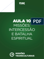 AULA 10 - Missões Intercessão e Batalha Espiritual