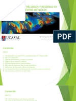 Clase Estimación Recursos Yacimientos Metálicos Dr. Sanchez Rioja
