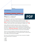 Clause Structure