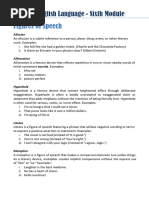 AS English Language - 6th Module - Figures of Speech (A)