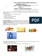 Study Material Class 6 Chemistry Study of Changes