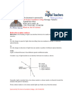 REFRACTION AT PLANE SURFACES Glass Block and Liquids A Level