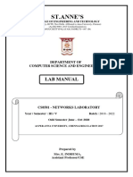 Cs8581-Networks Laboratory-188576110-Cs8581 CN Lab