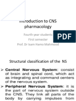 Introduction To CNS Pharmacology: Fourth Year Students First Semester Prof. DR Isam Hamo Mahmood