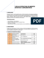 Memoria de Calculo Estructural de Ambientes Administrtivos