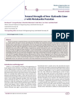 Pressive and Flexural Strength of Non-Hydraulic Lime Mortar With Metakaolin Pozzolan