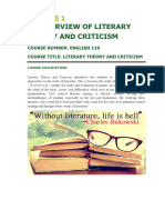 Module 1 An Overview of Literary Theory and Crticism 3.09.14 PM