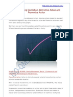 Understanding Correction, Corrective Action and Preventive Action