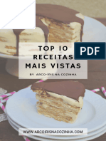 TOP 10 de Receitas Mais Vistas - Arco-Íris Na Cozinha