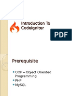 Intro To Code Igniter