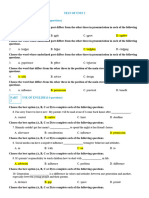 Đề Unit 2 Test 1 11c6