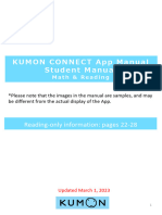 KNA KUMON App Student Manual Math & Reading - 03012023