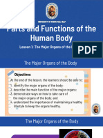 SCIENCE 4 Week1 - Lesson1 - The Major Organs of The Body