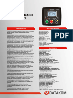 DATAKOM DKG109 Datasheet